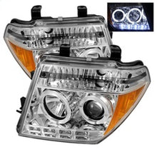 Load image into Gallery viewer, Spyder Nissan Frontier 05-08 Projector Headlights LED Halo LED Chrm PRO-YD-NF05-HL-C