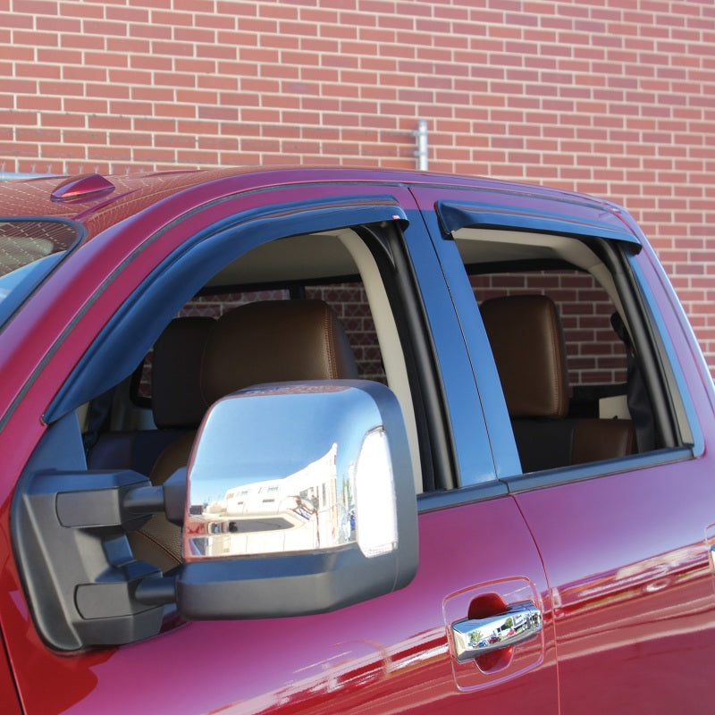 Westin 2016-2018 Nissan Titan/Titan XD Wade Slim Wind Deflector 4pc - Smoke