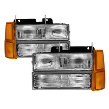 Carica l&#39;immagine nel visualizzatore di Gallery, Xtune Chevy Suburban 94-98 Headlights w/ Corner &amp; Parking Lights 8pcs - OEM HD-JH-CCK94-OE-C-SET