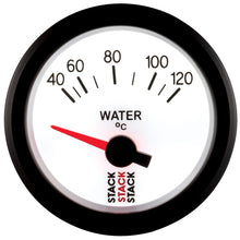 Charger l&#39;image dans la galerie, Autometer Stack 52mm 40-120 Deg C M10 Male Electric Water Temp Gauge - White