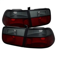 Carica l&#39;immagine nel visualizzatore di Gallery, Spyder Honda Civic 96-00 2Dr Crystal Tail Lights Red Smoke ALT-YD-HC96-2D-CRY-RS