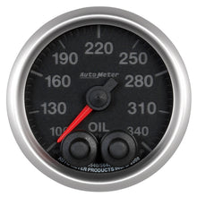 Charger l&#39;image dans la galerie, Autometer Elite 52mm 100-340 Deg F Oil Temp Peak &amp; Warn w/ Electronic Control Gauge