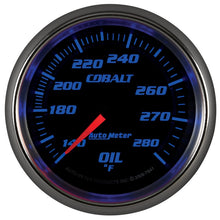 Laden Sie das Bild in den Galerie-Viewer, Autometer Cobalt 66.7mm 140-280 Degree F Mechanical Oil Temperature Gauge