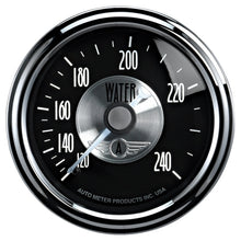 Carica l&#39;immagine nel visualizzatore di Gallery, Autometer Prestige Series Black Diamond 2-1/16in 120-240 Deg F Water Temp Gauge