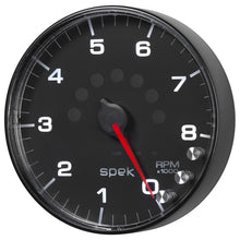 Charger l&#39;image dans la galerie, Autometer Spek-Pro Gauge Tachometer 5in 8K Rpm W/Shift Light &amp; Peak Mem Black/Black