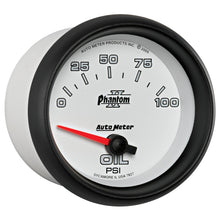 Carica l&#39;immagine nel visualizzatore di Gallery, Autometer Phantom II 2 5/8in 0-100 PSI Short Sweep Electronic Oil Pressure Gauge