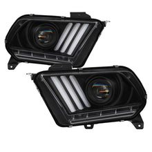 Load image into Gallery viewer, Spyder 10-13 Ford Mustang - Halogen - Projector Headlights - LED Signals -Black (PRO-YD-FM2010V2-BK)