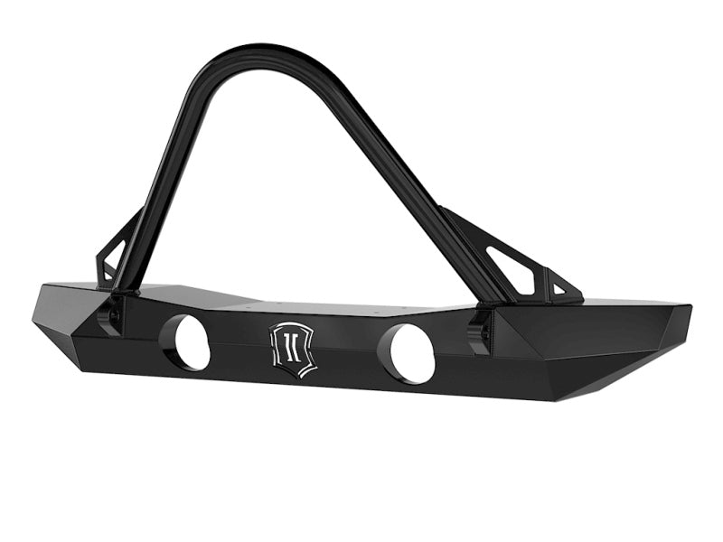 ICON 07-18 Jeep Wrangler JK Pro Series Mid Width Front Bumper w/Stinger/Tabs