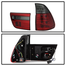 Charger l&#39;image dans la galerie, Spyder BMW E53 X5 00-06 4PCS Euro Style Tail Lights- Red Smoke ALT-YD-BE5300-RS