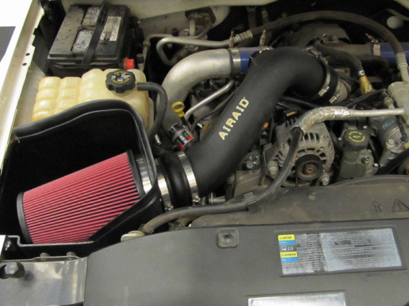 Airaid 01-04 GM 2500/3500 Pickup / 6.6L DSL MXP Intake System w/ Tube (Oiled / Red Media)