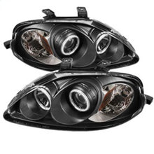 Cargar imagen en el visor de la galería, Spyder Honda Civic 99-00 Projector Headlights CCFL Halo Black High H1 Low H1 PRO-YD-HC99-CCFL-BK