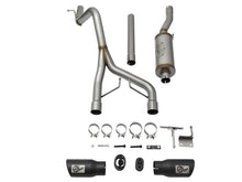 Carica l&#39;immagine nel visualizzatore di Gallery, aFe Rebel Series CB 2.5in Dual Center Exit SS Exhaust w/ Black Tips 07-15 Jeep Wrangler 3.6L/3.8L V6