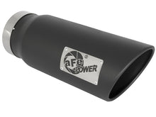 Laden Sie das Bild in den Galerie-Viewer, aFe Power MACH Force-Xp 5in In x 6in Out x 15in L Bolt-On 409 SS Exhaust Tip - Black