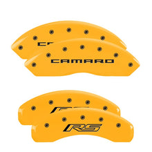 गैलरी व्यूवर में इमेज लोड करें, MGP 4 Caliper Covers Engraved Front &amp; Rear MGP Yellow finish black ch