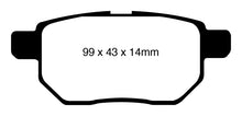 Carica l&#39;immagine nel visualizzatore di Gallery, EBC 09-10 Pontiac Vibe 1.8 Yellowstuff Rear Brake Pads