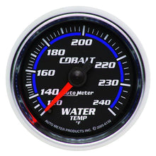 Laden Sie das Bild in den Galerie-Viewer, Autometer Cobalt 52mm 120-240 Deg F Mechanical Water Temperature Gauge