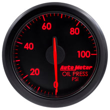 Cargar imagen en el visor de la galería, Autometer Airdrive 2-1/6in Oil Pressure Gauge 0-100 PSI - Black