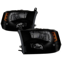 Carica l&#39;immagine nel visualizzatore di Gallery, xTune Dodge Ram 1500 09-17 (Non-LED) OEM Style Headlights - Black Smoked HD-JH-DR09-QU-BSM