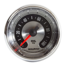 Cargar imagen en el visor de la galería, Autometer American Muscle 2 1/16in 100PSI Mechanical Oil Pressure Gauge