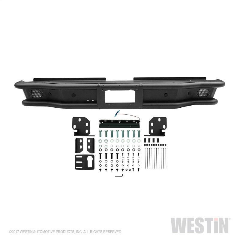 Westin 2014-2018 Toyota Tundra Outlaw Rear Bumper - Textured Black