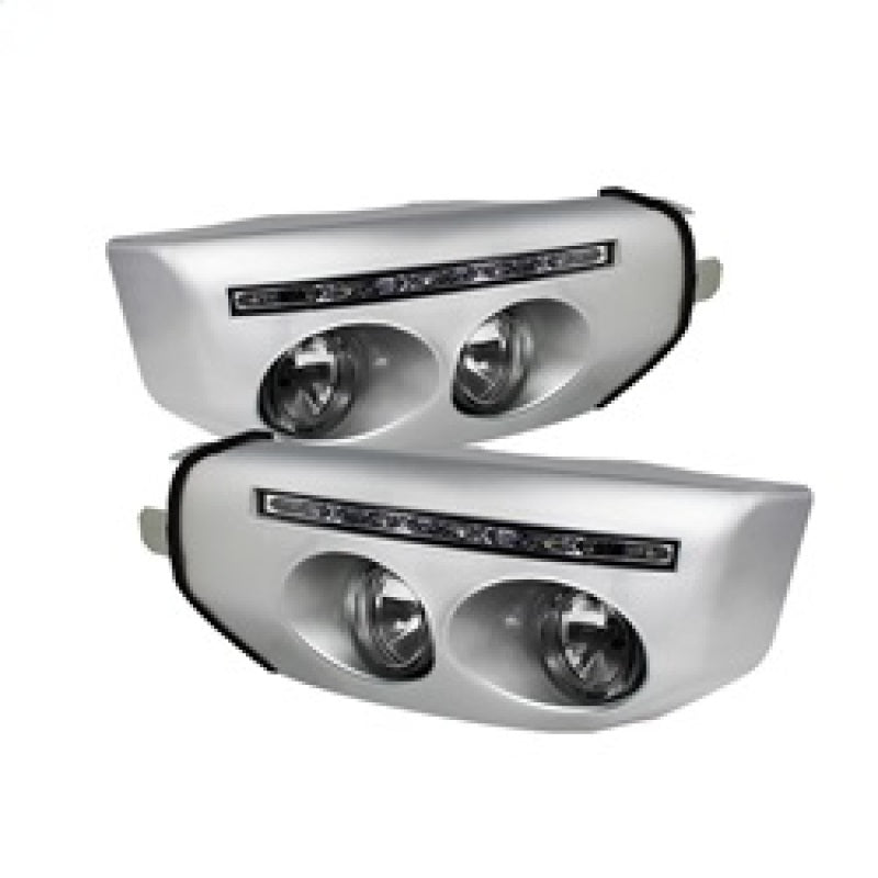 Spyder Toyota FJ Cruiser 07-14 Fog Lights W LED Daytime Running Lights w/swch- Clear FL-DRL-TFJ07-C