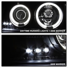 Cargar imagen en el visor de la galería, Spyder GMC Sierra 1500/2500 99-06 Projector Headlights CCFL Halo LED Blk Smke PRO-YD-CDE00-CCFL-BSM