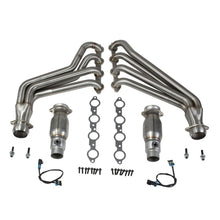 Laden Sie das Bild in den Galerie-Viewer, BBK 10-15 Camaro LS3 L99 Long Tube Exhaust Headers With Converters - 1-3/4 304 Stainless