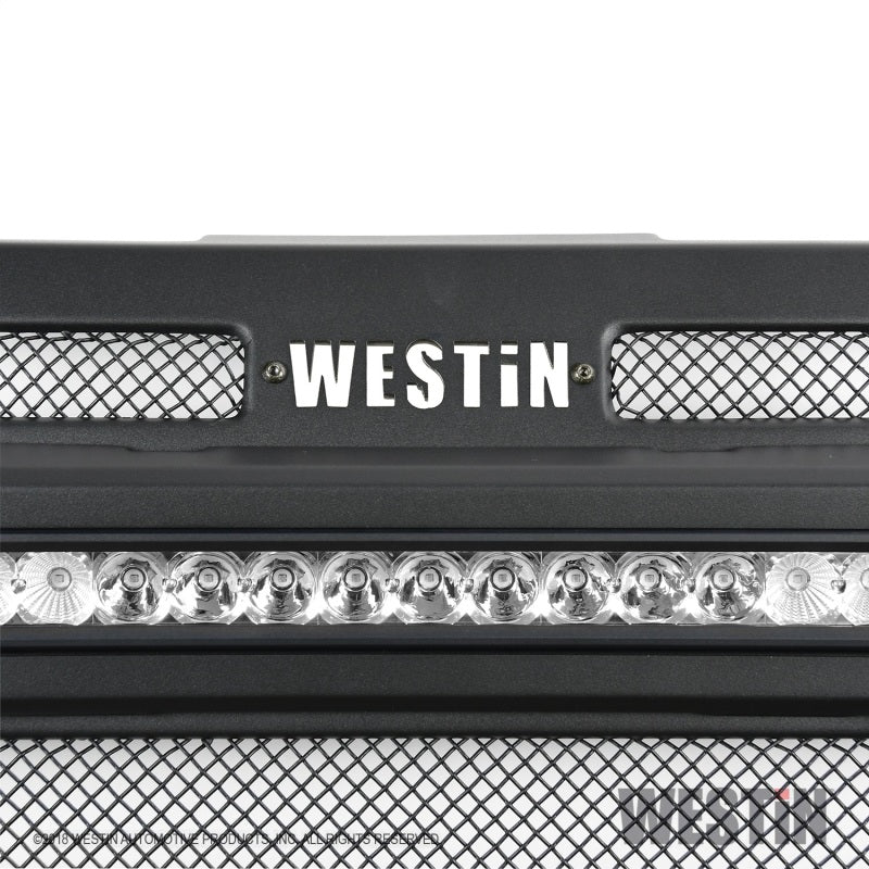 Westin 18-19 Jeep Wrangler JL HDX LED Grille - Textured Black