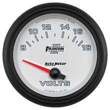 Charger l&#39;image dans la galerie, Autometer Phantom II 2-5/8in 18V Electric Voltmeter Gauge