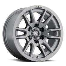 Charger l&#39;image dans la galerie, ICON Vector 6 17x8.5 6x5.5 25mm Offset 5.75in BS 93.1mm Bore Titanium Wheel