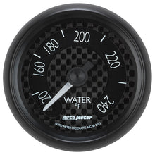 Laden Sie das Bild in den Galerie-Viewer, Autometer GT Series 52mm Mechanical 120-240 Deg F Water Temperature Gauge