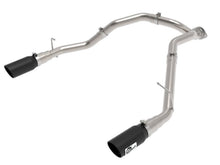 Carica l&#39;immagine nel visualizzatore di Gallery, aFe Large Bore-HD 3 IN 409 Stainless Steel DPF-Back Exhaust System w/Black Tip RAM 1500 20-21 V6-3.0