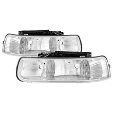 Carica l&#39;immagine nel visualizzatore di Gallery, Xtune Chevy TahOE 00-06 Amber Crystal Headlights Chrome HD-JH-CSIL99-C