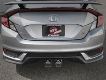 Load image into Gallery viewer, aFe Takeda 3in 304 SS Cat-Back Exhaust System w/ Blue Tips 2017 Honda Civic Si I4 1.5L (t)