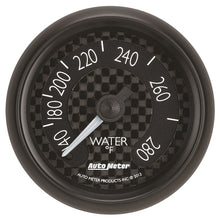 Laden Sie das Bild in den Galerie-Viewer, Autometer GT Series 52mm Mechanical 140-280 Deg F Water Temperature Gauge