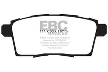 Cargar imagen en el visor de la galería, EBC 06-08 Ford Edge 3.5 2WD Redstuff Rear Brake Pads