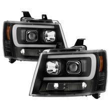 Load image into Gallery viewer, Spyder Chevy Suburban 1500/2500 07-14 Tahoe 07-14 LED Headlights Black PRO-YD-CSUB07V2PL-BK