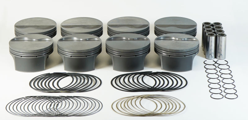 Mahle MS Piston Set GM LS 376ci 4.065in Bore 3.622in Stk 6.125in Rod .927 Pin -4cc 10.1 CR Set of 8