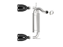 Carica l&#39;immagine nel visualizzatore di Gallery, aFe Vulcan Series 2.5in 304 SS Axle-Back Exhaust Black 07-18 Jeep Wrangler (JK) V6-3.6/3.8L