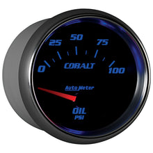 Carica l&#39;immagine nel visualizzatore di Gallery, Autometer Cobalt 66.7mm 0-100 PSI Oil Pressure Gauge