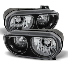 Carica l&#39;immagine nel visualizzatore di Gallery, Xtune Dodge Challenger 08-13 Halogen Only (Does Not Fit Hid Model) Headlights Black HD-JH-DCHAL08-BK