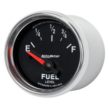 Laden Sie das Bild in den Galerie-Viewer, Autometer GS 52mm 0-90 ohms Short Sweep Electronic Fuel Level GM Gauge