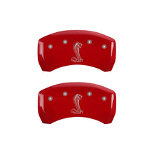 Carica l&#39;immagine nel visualizzatore di Gallery, MGP Rear set 2 Caliper Covers Engraved Rear MGP Red finish silver ch