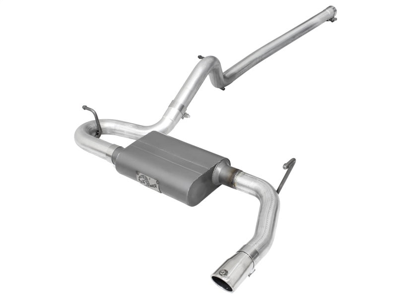 aFe Scorpion 2-1/2in Alum Steel Cat-Back Exhaust w/Pol Tip 07-18 Jeep Wrangler (JK) V6-3.6L/3.8L