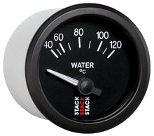 Carica l&#39;immagine nel visualizzatore di Gallery, Autometer 52mm Stack Instruments 40-120 Degree C Electric Water Temperature Gauge - Black