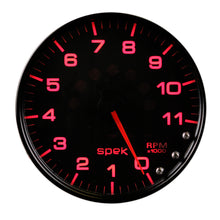 Charger l&#39;image dans la galerie, Autometer Spek-Pro Gauge Tachometer 5in 11K Rpm W/Shift Light &amp; Peak Mem Black/Black