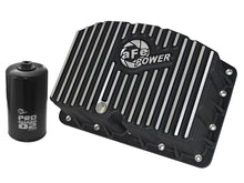 Cargar imagen en el visor de la galería, AFE Pro Series Engine Oil Pan Black w/Machined Fins; 11-16 Ford Powerstroke V8-6.7L (td)