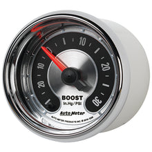 Cargar imagen en el visor de la galería, Autometer American Muscle 52mm Full Sweep Electric 30 In Hg.-Vac/30PSI Boost Vacuum Gauge