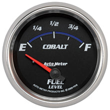 Carica l&#39;immagine nel visualizzatore di Gallery, Autometer Cobalt 66.7mm 240-33 ohms Short Sweep Electronic Fuel Level Gauge