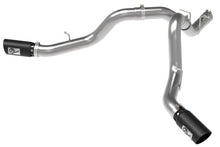 Laden Sie das Bild in den Galerie-Viewer, aFe Large Bore-HD 4in 409SS DPF-Back Exhaust System w/Black Tip 20 GM Diesel Trucks V8-6.6L (td) L5P